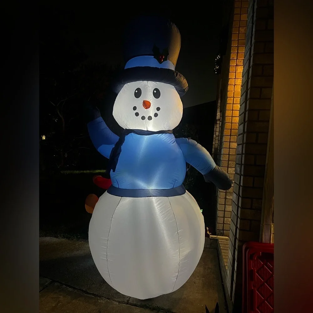 Festive Snowman Inflatable Holiday Decor